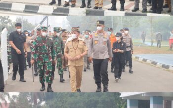Apel Gabungan Satgas Karhutla di Rumjab Gubernur, Kapolda Kalteng Optimis Karhutla Cepat Teratasi