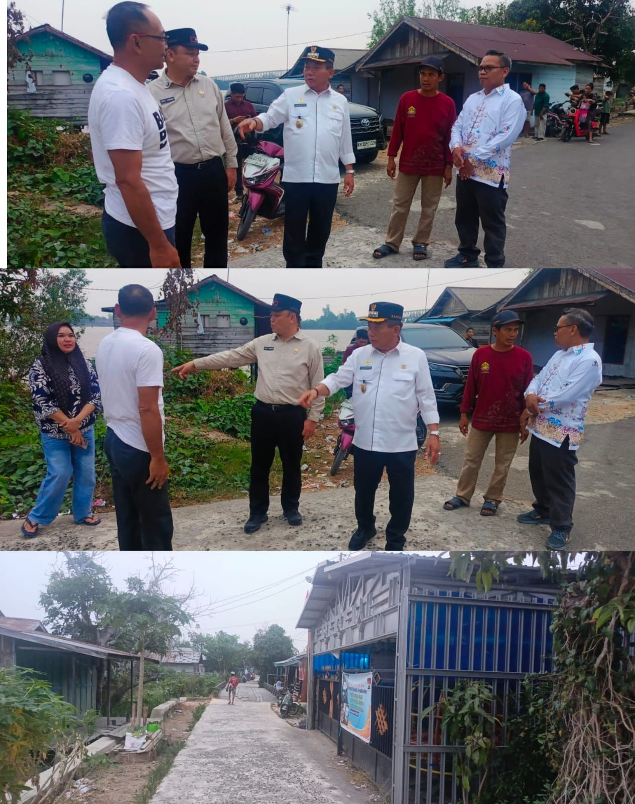 Tinjau Jalan Rantau Baru, Bupati Kapuas rencanakan Peningkatan & Pelebaran Jalan Desa Maluen yang Jadi Akses Utama