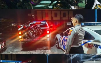 Satlantas Polres Kapuas Tindak 19 Kendaraan dalam Penertiban Balap Liar