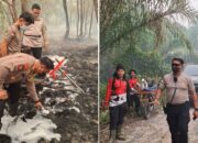 Dirsamapta Polda Kalteng Pantau Langsung Penggunaan Larutan Surfaktan Dalam Penanganan Karhutla