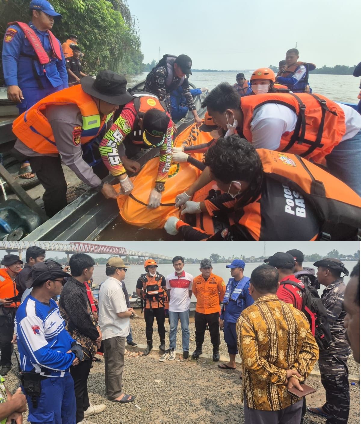 Tim SAR Gabungan Akhirnya Temukan Warga yang Jatuh Dari Jembatan Pulau Telo Kapuas
