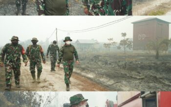 Pangdam XXII/Tambun Bungai Tinjau Langsung Karhutla di TWA Galeget Tiawu