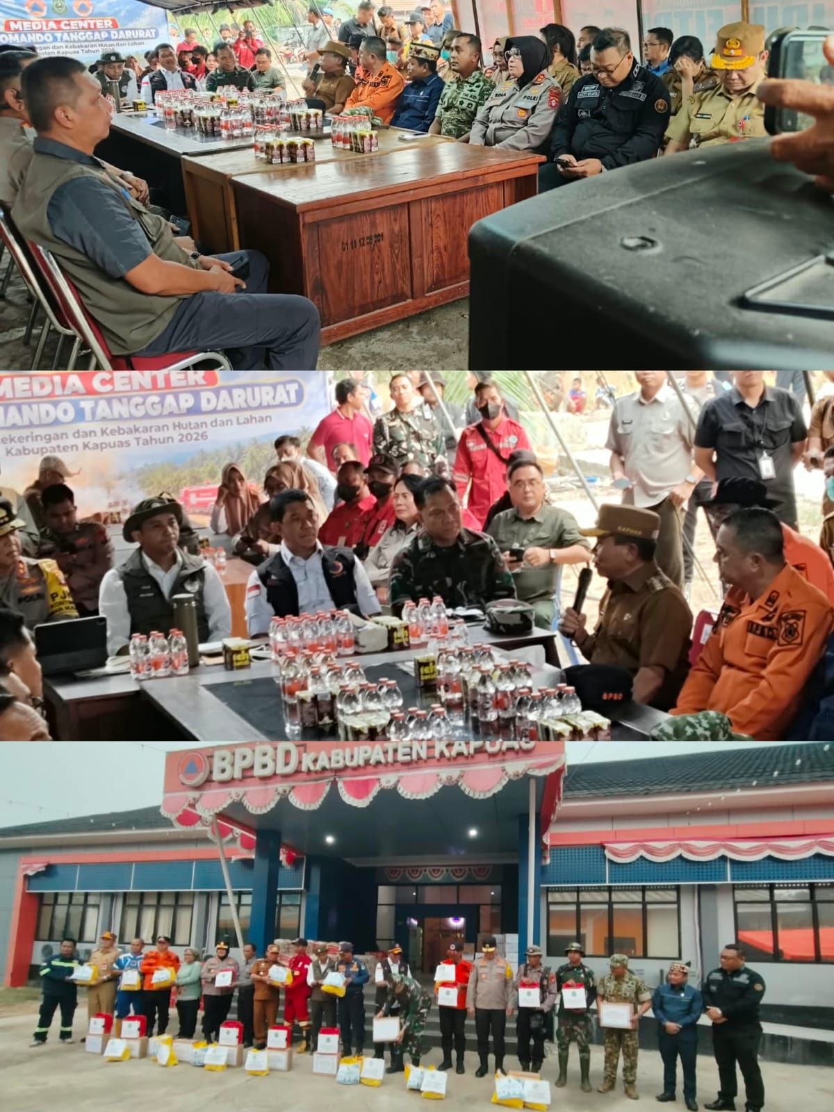 Menteri Kehutanan & Kepala BNPB Tinjau Posko Induk Karhutla Kapuas: Operasi Darat Diperkuat, OMC Dioptimalkan, Masih Waspada Hingga Akhir Oktober