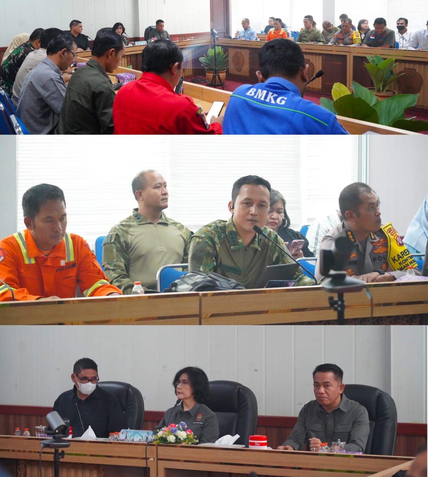 Pangdam XXII/TB Diwakili Dandim 1016/PLK Hadiri Rapat Evaluasi Status Tanggap Darurat Karhutla Kalteng
