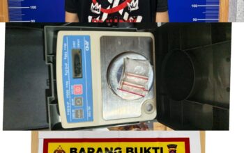 Polres Kapuas Bekuk Terduga Pengedar Sabu di Kebun Sawit, 5,20 Gram Barang Bukti Disita