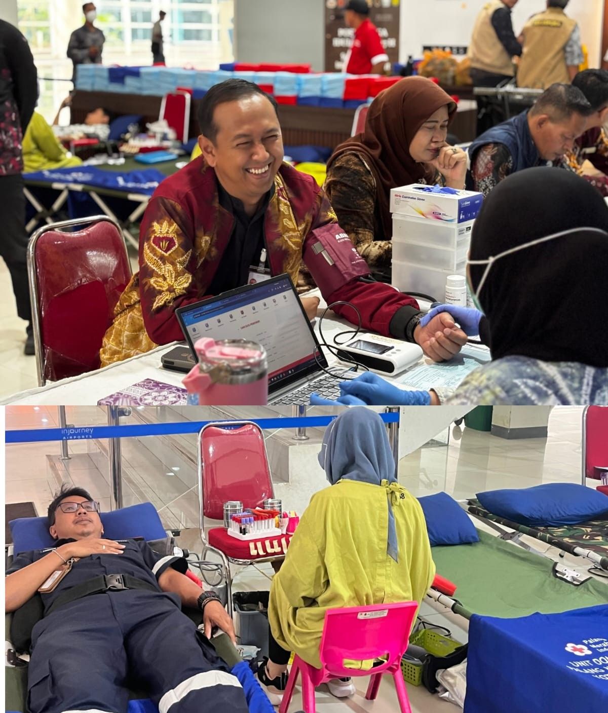 Peringati Momentum Ulang Tahun, Bandara Internasional Syamsudin Noor Gelar Donor Darah