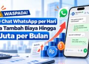 100 Chat WhatsApp per Hari Bisa Tambah Biaya hingga Rp5 Juta per Bulan?
