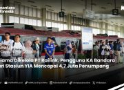 Selama dikeloal PT Railink, Pengguna KA Bandara dari Stasiun YIA Mencapai 4,7 Juta Penumpang