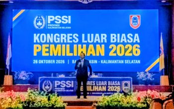 Hasnuryadi Pimpin Kembali PSSI Kalsel,Kembangkan Potensi dan Pembinaan