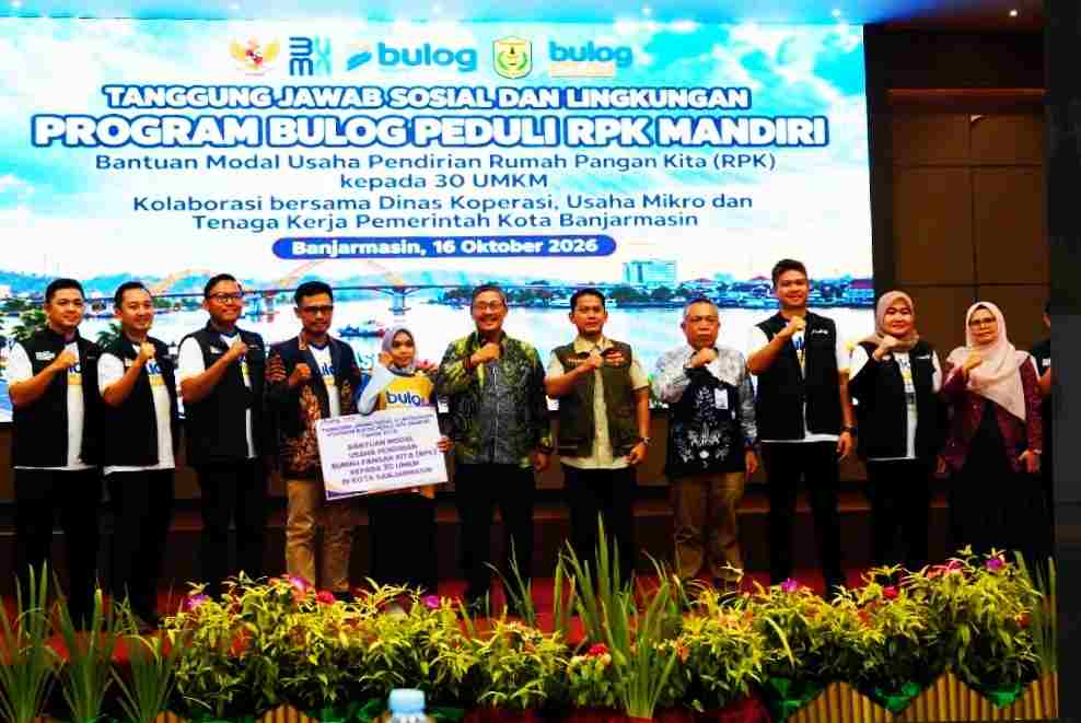 Pemko Banjarmasin dan Bulog Dorong 30 UMKM Naik Kelas Lewat Program RPK Mandiri