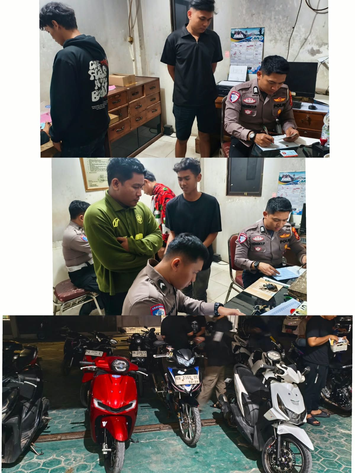 Satlantas Polres Kapuas Tindak 22 Pelanggar Balap Liar dan Knalpot Brong
