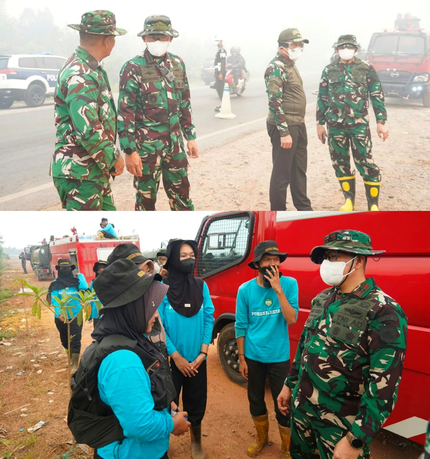 Pangdam XXII/Tambun Bungai Pimpin Langsung Evaluasi Taktis Karhutla Sambang Lihum: Terapkan Metode Pembalikan Tanah Gambut