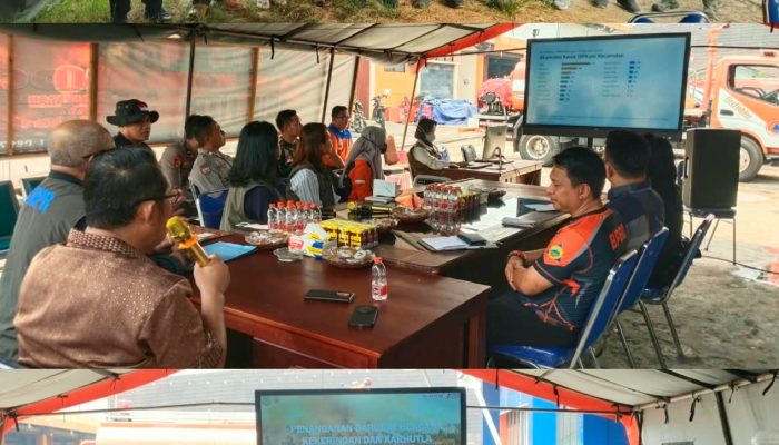 Kunjungan Tim Pengarah BNPB, Paparan Kalaksa Bpbd Kapuas Diapresiasi Sebagai Contoh Tata Kelola Data Informatif