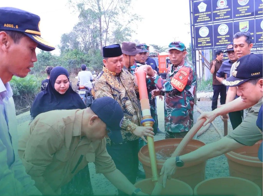 Air Bersih untuk Pulau Sewangi, Pemkab Batola Pastikan Bantuan Layak Dikonsumsi