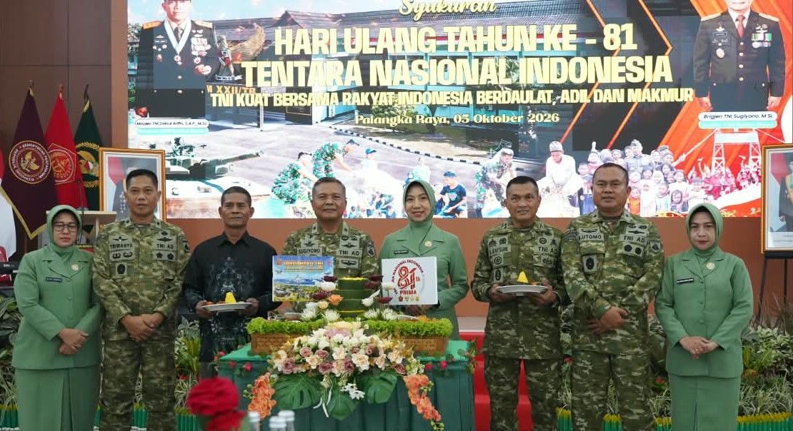 Kasdam XXII/TB Pimpin Syukuran HUT ke-81 TNI