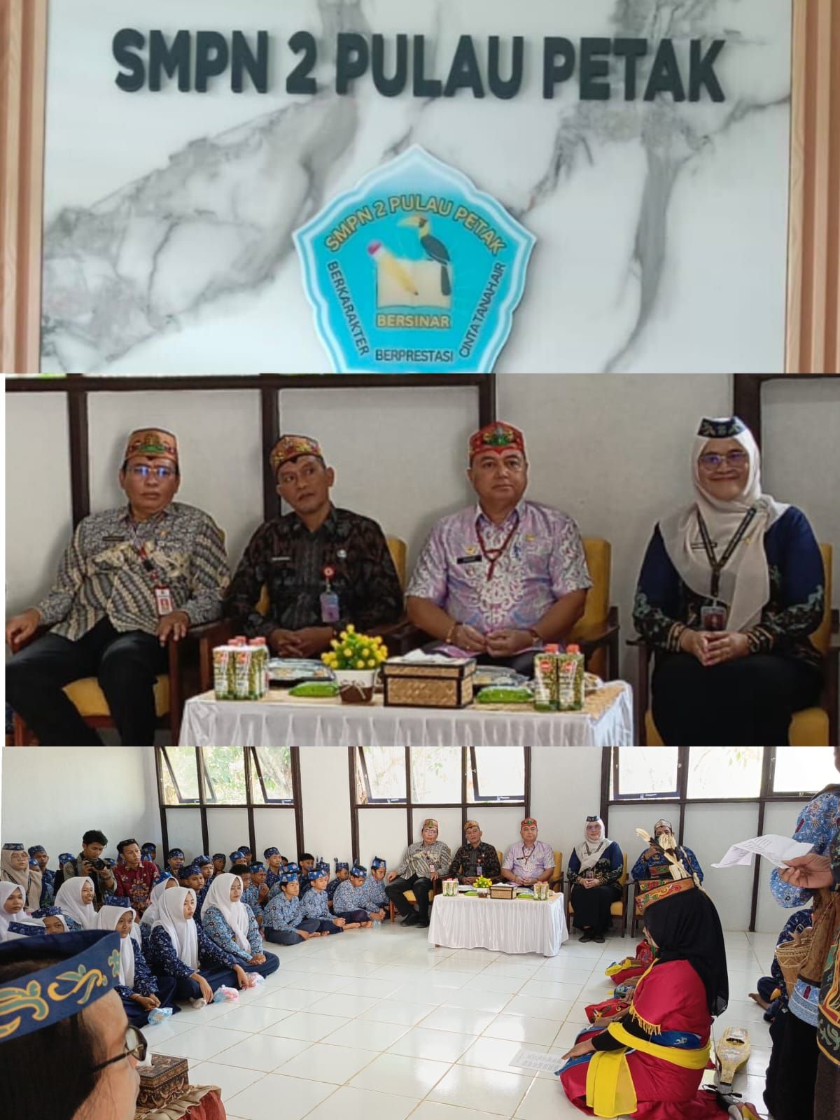 Wakil Bupati Kapuas Mencanangkan “Kamis Hanjak Berbudaya ” di SMP Negeri 2 Pulau Petak