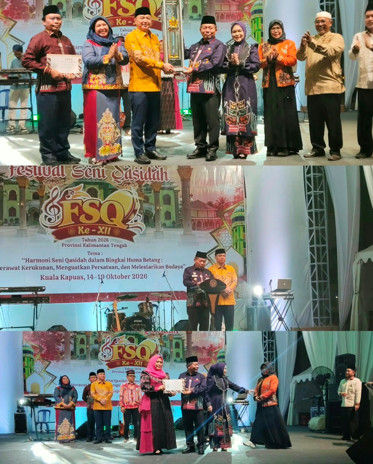 FSQ ke-XII Tingkat Provinsi Kalteng 2026 Resmi Ditutup, “Kafilah Kapuas Juara Umum”