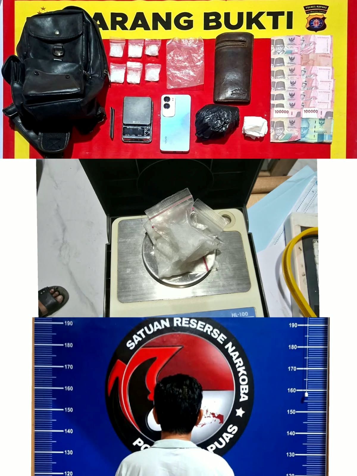 Polres Kapuas Ungkap Kasus Sabu 28,26 Gram, Pria 50 Tahun Diamankan