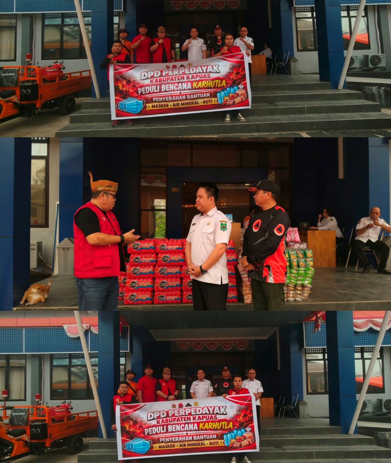DPD-PERPEDAYAK Kapuas Sambangi Posko Induk Karhutla, Sampaikan Apresiasi dan Bantuan
