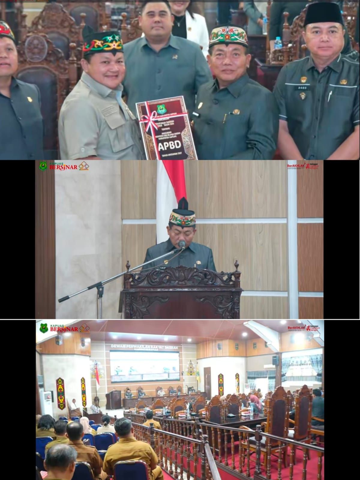 Rapat Paripurna DPRD Kapuas: Bupati Sampaikan Nota Keuangan APBD 2027, Fraksi Soroti Dampak Karhutla
