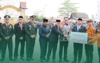 Hari Kesaktian Pancasila, Pemkab Batola Terima Bantuan 200 Safety Goggles