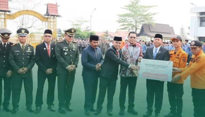 Hari Kesaktian Pancasila, Pemkab Batola Terima Bantuan 200 Safety Goggles