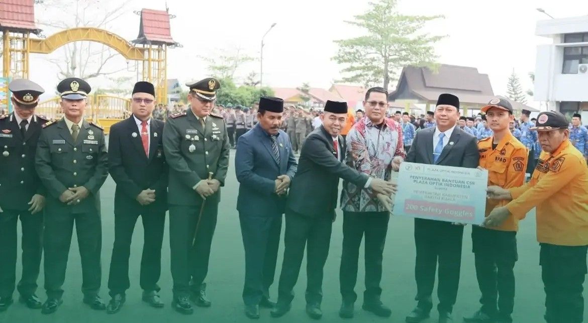 Hari Kesaktian Pancasila, Pemkab Batola Terima Bantuan 200 Safety Goggles