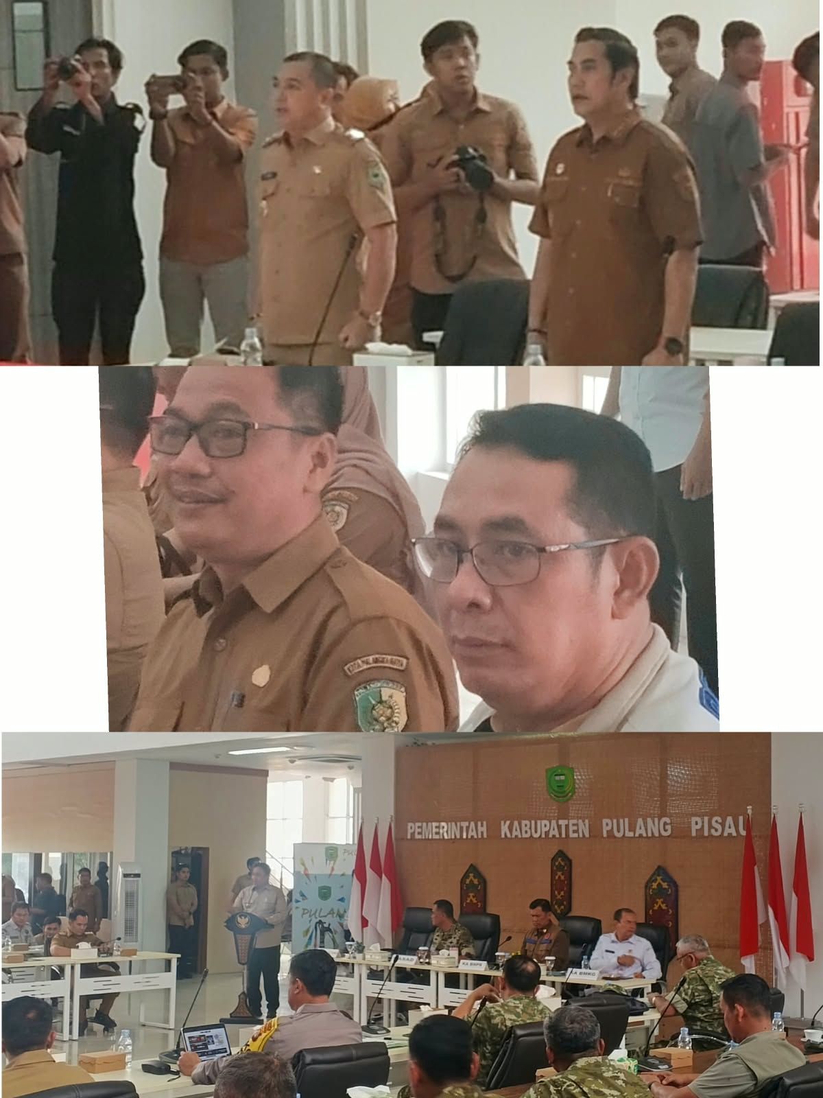 Wakil Bupati dan Kalaksa BPBD Kapuas Hadiri Rapat Kordinasi Penanganan Karhutla di Pulang Pisau