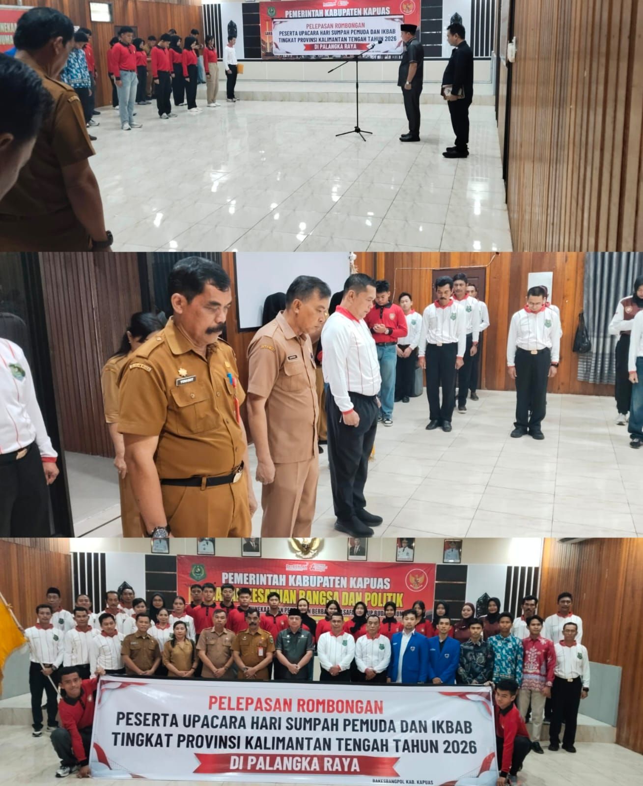 Wakil Bupati Kapuas Resmi Lepas Rombongan HSP dan IKBAB Tahun 2026