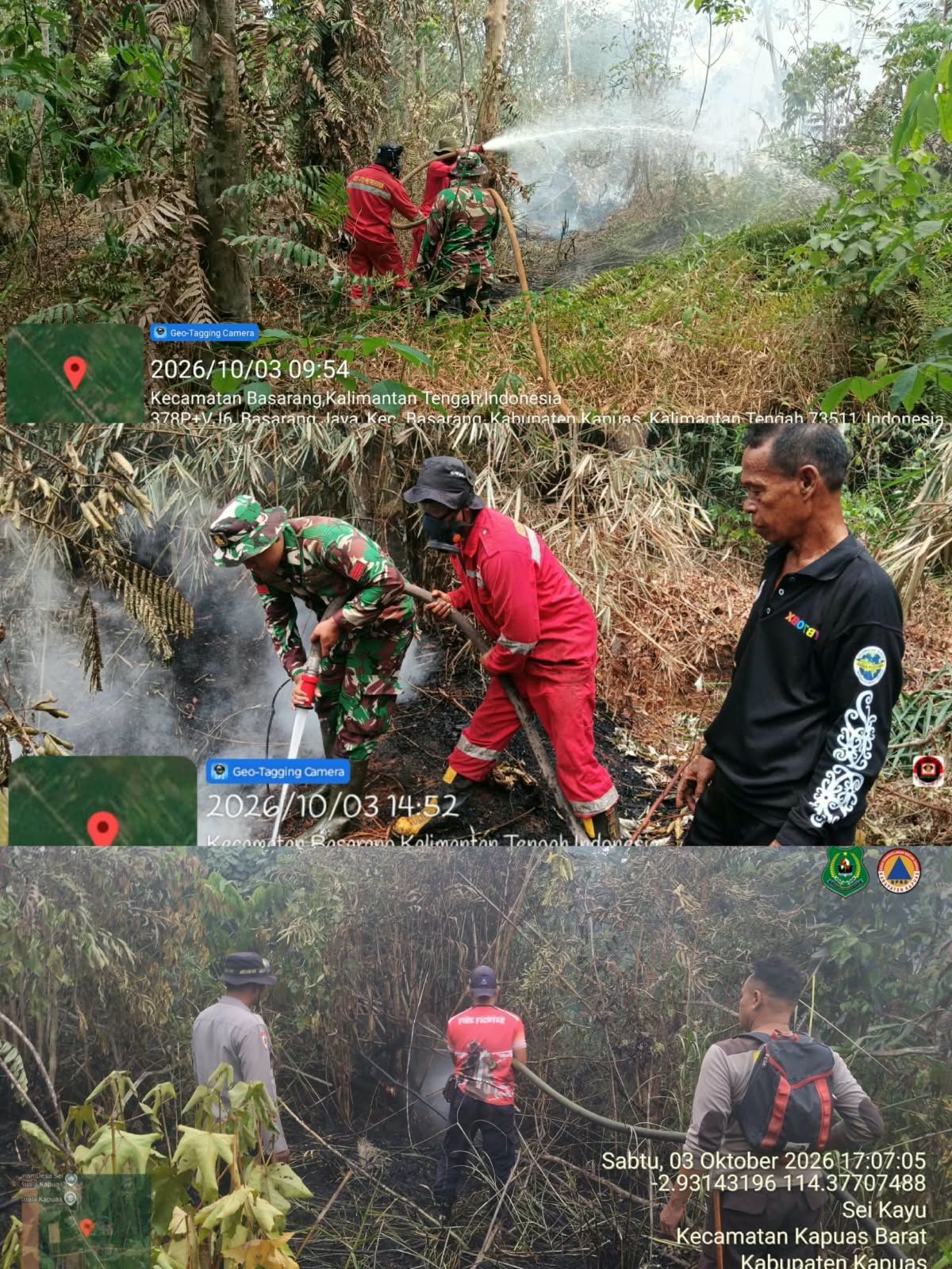 Karhutla di Kapuas Meluas, Tercatat 3.573 Hektar Terbakar; Posko Darurat Kerahkan Tim Gabungan