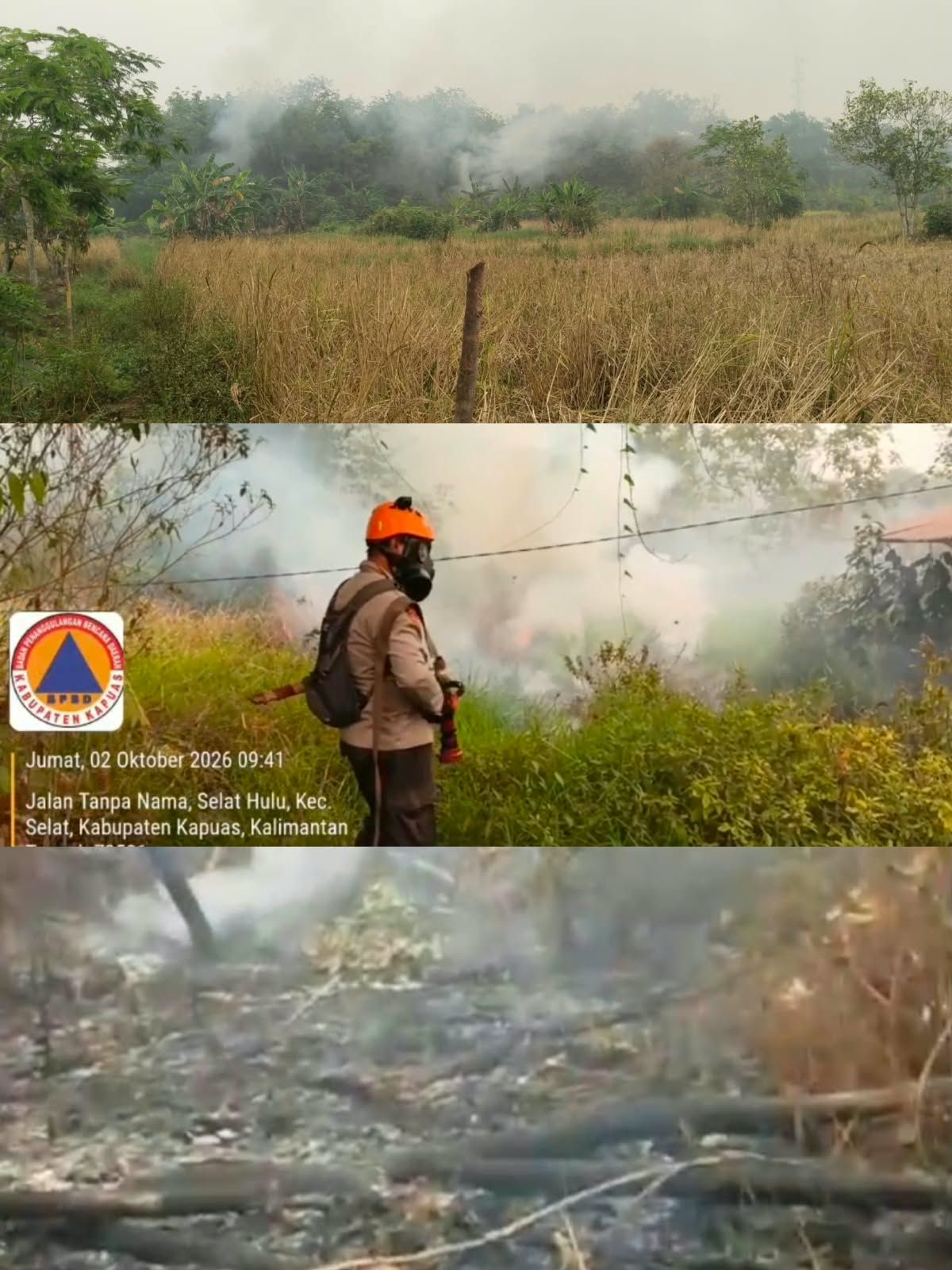 Jalan Gerdayak: Kebakaran Masih Belum Terkendali, Api Masuk Lebih Dalam ke Hutan