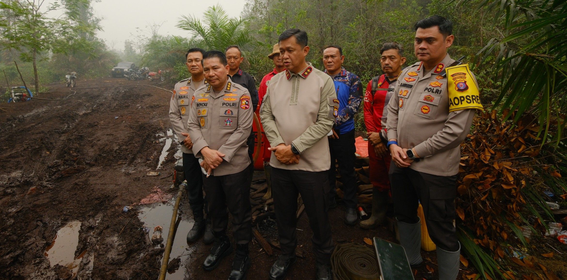 Cek Karhutla di Tumbang Nusa, Astamaops Kapolri dan Kapolda Kalteng Petakan Kebutuhan Penguatan Personel di 5 Wilayah
