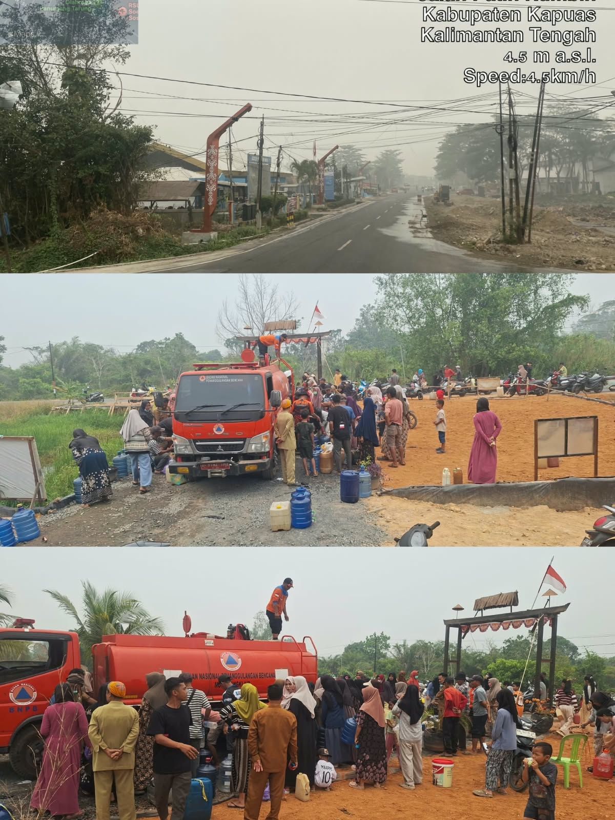Kekeringan Masih Melanda, BPBD Kapuas Salurkan Air Bersih ke Kelurahan Pulau Kupang