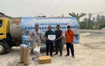 Bantu Warga Terdampak Karhutla, PT PSL Salurkan 94000 Liter Air Bersih dan  Alat Kesehatan di Mempawah