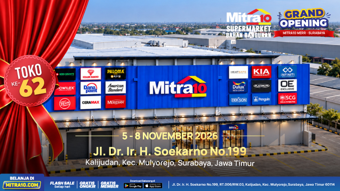 Mitra10 Kini Hadir di MERR Surabaya, Perluas Akses Kebutuhan Renovasi Rumah