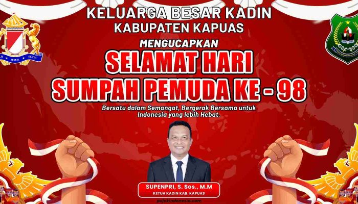 Keluarga Besar Kadin Kapuas Mengucapkan Selamat Hari Sumpah Pemuda ke-98