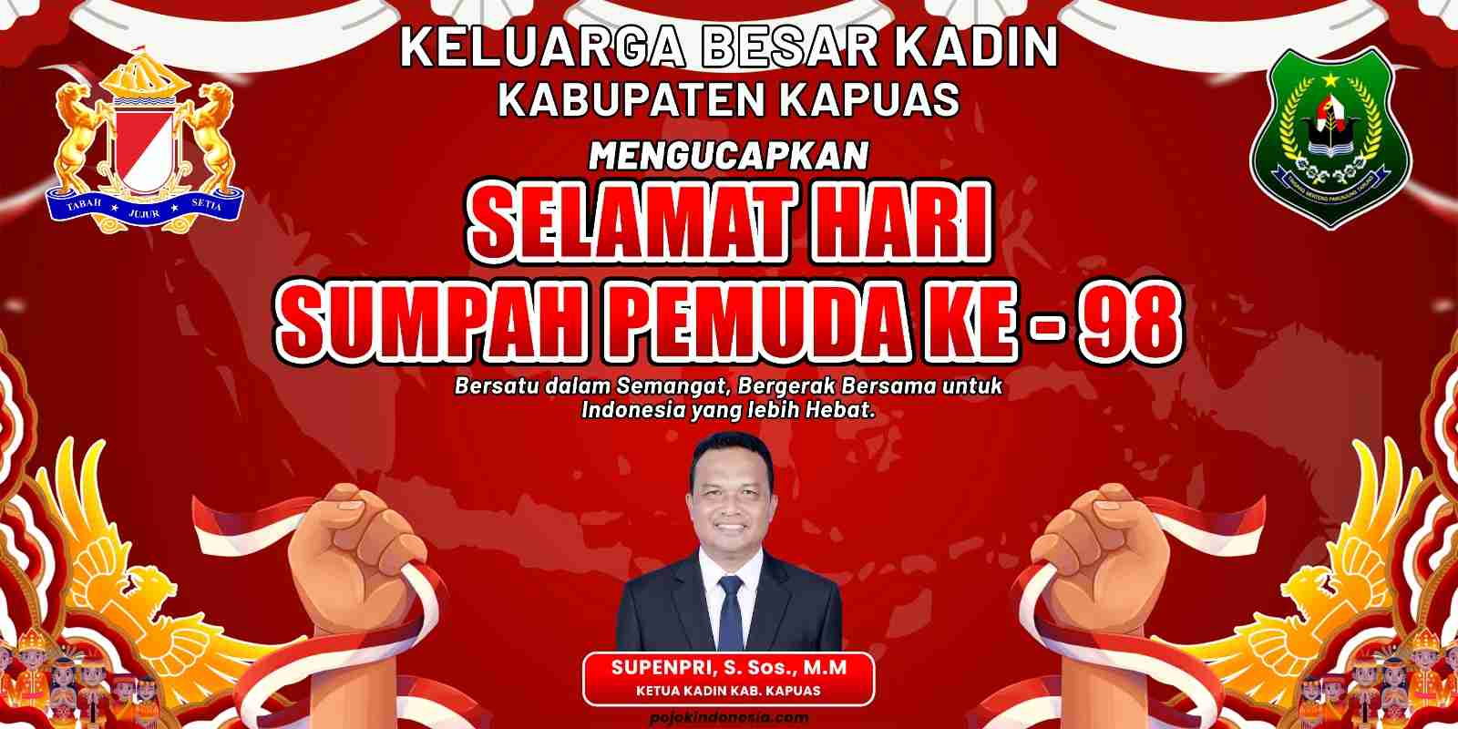 Keluarga Besar Kadin Kapuas Mengucapkan Selamat Hari Sumpah Pemuda ke-98